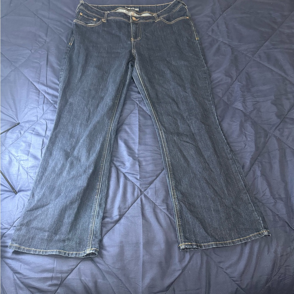 Maurices Dark Blue Boot Cut Jeans Size  16R